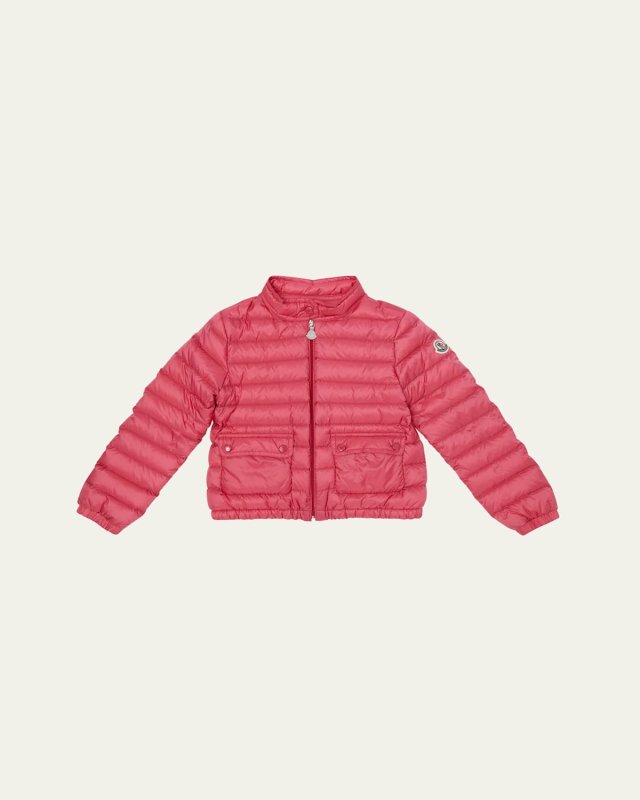 Girl's Lans Quilted Down Jacket, Size 4-10